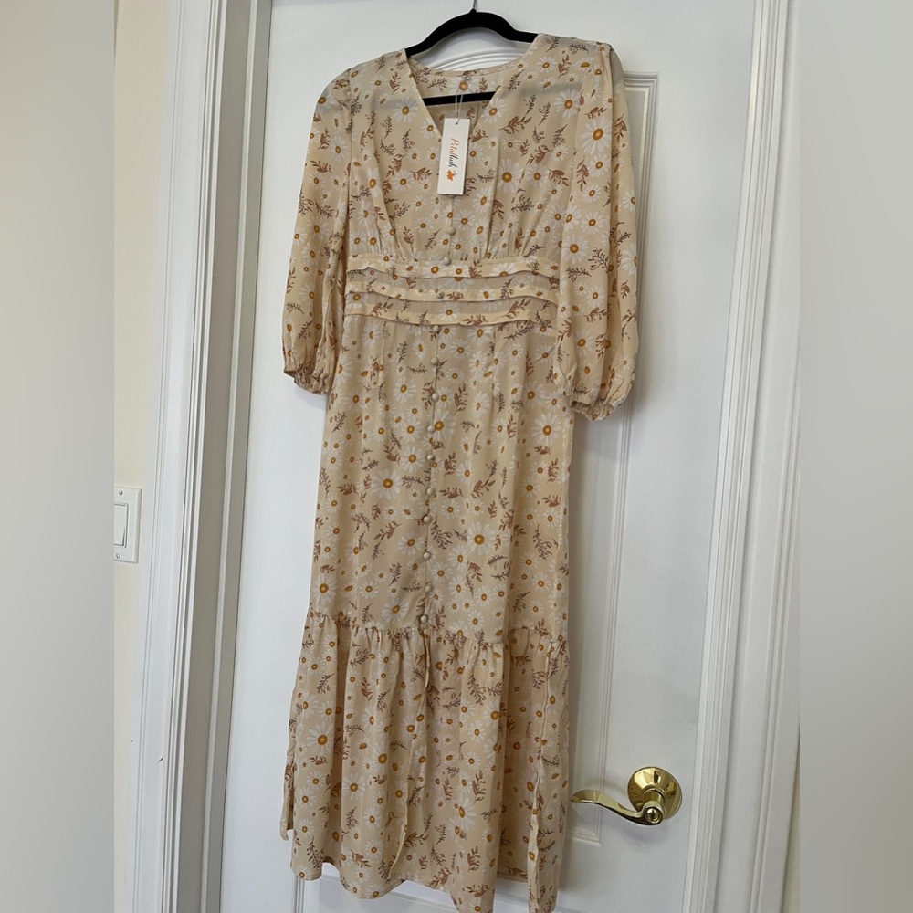 Petallush Floral Midi Dress - S
